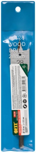 Сверло по дереву перовое 28x152 мм | код 36128 | FIT фото 3