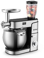 Миксер планетарный Kitfort КТ-3480 2000Вт серебристый/черный | код 2029662 | KITFORT