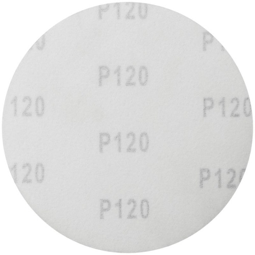 Круги шлифовальные сплошные (липучка), алюминий-оксидные, 125 мм, 5 шт Р 120 | код 39656 | FIT