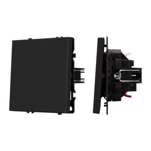 Механизм выключателя одноклавишный проходной SWT-NOBE-MKP1-SFPL-BK 230В 10А Arlight 054246