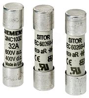 Предохранитель плавкий SITOR 10x38 6A gR 690В AC/440В DC | код 3NC1006-0MK | SIEMENS