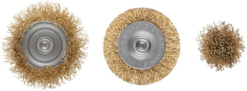 Корщетки со штифтом, набор 3 шт. ( колесо 50 мм / чашка 50 мм / венчик 25 мм ) | код 38561 | FIT фото 6