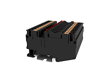 TP6-FSI/F-LED12-L/R-BK Клемма TP Push-in, с предохранителем со светодиодом 12VAC/VDC, сеч. 6кв2, черн., шт | код TP6-FSI/F-LED12-L/R-BK | SUPU