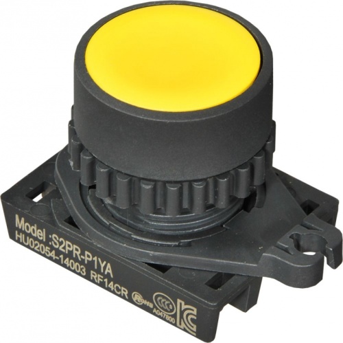 Головка кнопки S2PRS-P1Y, квадратная желтая ?30мм с самовозвратом, монтажное отверстие ?22/25мм | код A8026-A5550002771 | РЕЛЕ И АВТОМАТИКА Головка кнопки S2PRS-P1Y, квадратная желтая ?30мм с самовозвратом, монтажное отверстие ?22/25мм | код A8026-A5550002771 | РЕЛЕ И АВТОМАТИКА
