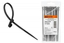 Хомут нейлоновый с монтажным отверстием 3,5х100 мм (черный) (100шт) TDM | код SQ0515-0502 | TDM
