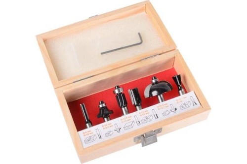 Набор фрез по дереву 6шт.(хвостовик 8мм), кейс Вихрь, , Шт | код 73/10/6/20 | ВИХРЬ Набор фрез по дереву 6шт.(хвостовик 8мм), кейс Вихрь, , Шт | код 73/10/6/20 | ВИХРЬ