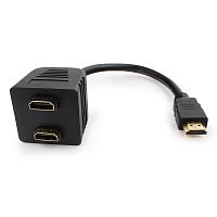 Разветвитель HDMI Cablexpert DSP-2PH4-002, HD19F/2x19F, 1 компьютер => 2 монитора, пасcивный, Full-HD, 3D, 1.4v | код DSP-2PH4-002 | Cablexpert