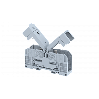 Клемма проходная болтовая 185 мм2, на высокие токи, на 2 подключения, с защитными крышками, серая SPT185-XL-GREY | код 4314450000 | Elmex
