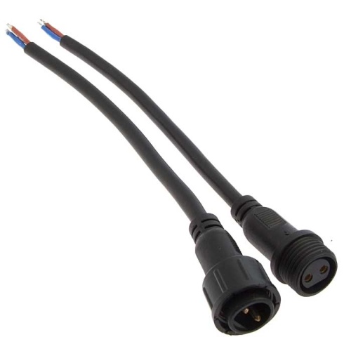 Разъём герметичный RUICHI 2pin BP L=40 D=21.5 мм 2*0.75 мм2, 2 контакта | код 97089 | Ruichi