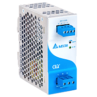 Блок питания импульсный CliQ II, 120W, 2.5A, 85_264VAC (120_375VDC) / 48VDC, DIN35, клемнная колодка, алюминиевый корпус | код DRP048V120W1BN | Delta Electronics