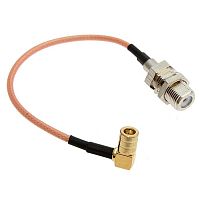 Разъём высокочастотный RUICHI SMB-KW-1.5-316-15CM-F-KY-1.5, длина 15 см | код 104928 | Ruichi