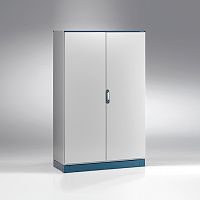 Щит EMOX моноблочный 2000x1200x500мм (ВxШxГ) с монтажной панелью, RAL7035, IP55 | код EMOX-122005PR | ETA