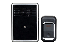 Звонок беспроводной полиф. Трио 32 мел. 150м 4-тон. полифония регул. громкости настол.-настен. брызгозащ. кнопка IP44 3ААх1.5В Тритон ТР-01Б