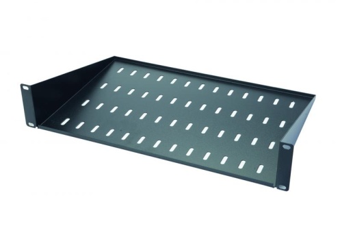 Полка консольная 2U до 15кг Г=400мм Eurolan 60A-02-40-11BL Полка консольная 2U до 15кг Г=400мм Eurolan 60A-02-40-11BL