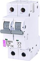 Автоматический выключатель ETIMAT 6 2p D 16A (6kA) | код 002163516 | ETI