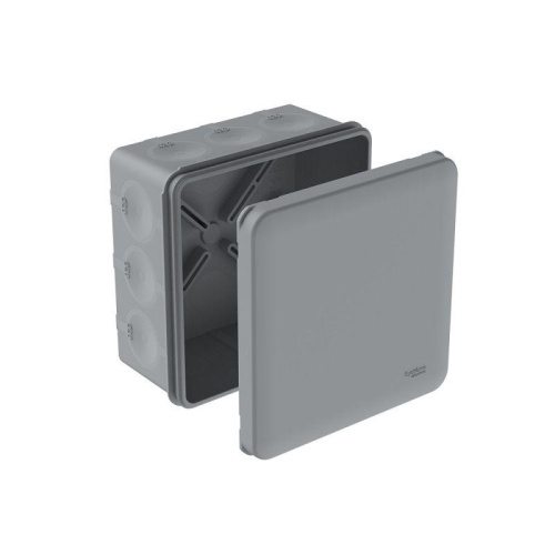 Коробка распределительная MultiBox IP66 100х100х50 DIY (со стикером) сер. | код IMT351981 | Systeme Electric