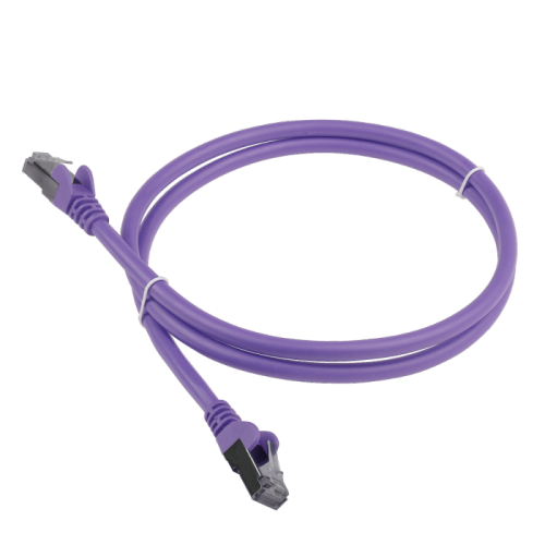 Патч-корд LANMASTER LSZH SFTP кат.6A, 2.0 м, фиолетовый | код LAN-PC45/S6A-2.0-VI | LANMASTER