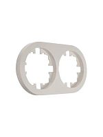 Рамка 2-м OSEN горизонт. круглая сл. кость LEZARD 744-9000-147