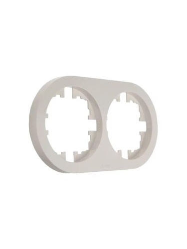 Рамка 2-м OSEN горизонт. круглая сл. кость LEZARD 744-9000-147