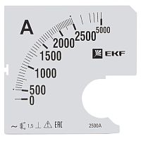 Шкала сменная для A961 2500/5А-1,5 PROxima | код  s-a961-2500 | EKF