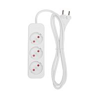 Удлинитель STANDARD 3 гнезда, 1,5м, 2х1,0мм?, б/з, белый REXANT | код 13-4006 | REXANT