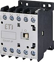 Контактор миниатюрный CEC 07.4Р 24V DC (7A, 3kW, AC3) 4р (4 н.о.) | код 004641210 | ETI
