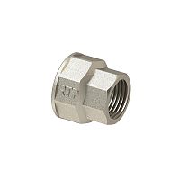 Муфта переходная латунь внутр. резьба 1 1/2дюйм х1дюйм еврослот никель | код 38395 | RTP