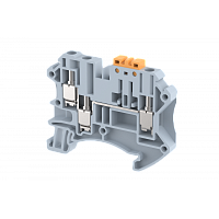 Клемма проходная винтовая 4 мм2, на 3 подключения, черная TQKFT4-1X2-BLACK | код 1203050005 | Elmex