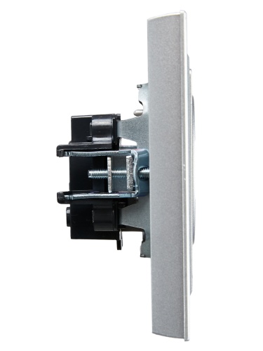 Розетка СП BRITE РСР10-1-0-БрА 10А в сборе без заземл. без защ. шторок алюм. | код BR-R10-10-K47-F | IEK фото 7