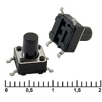 Тактовая кнопка RUICHI IT-1102WC, 6x6x8 мм, OFF-(ON), 50 мА, 12 В, 100 мОм | код 83351 | Ruichi