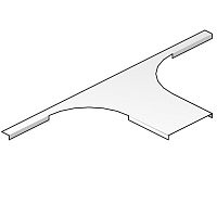 Крышка для ответвителя горизонтального 90°, 56 x 10 мм, (аналог 50х10) Сендзимир | код DAS050 | Vergokan