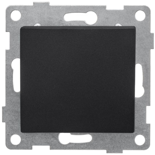 Переключатель проходной 1-кл. СП Bravo 10А 250В механизм графит | код С10В4-010 | GUSI