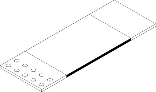 Шина алюминиевая гибкая ШАГ 50х(100х0,2мм) 0,5м IEK | код YBH10-50-100-D02-D05 | IEK