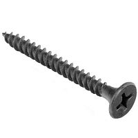 Саморез гипсокартон-металл RUICHI 3,5х41 мм, шлиц крестовой типа Pz2 (Ph), фосфатированная сталь, черный | код 111083 | Ruichi