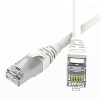 Патч-корд экранированный SLIM CAT6 S/FTP 4х2, 28 AWG, LSZH, белый, 1м | код RN6SF4510WH-28 | DKC