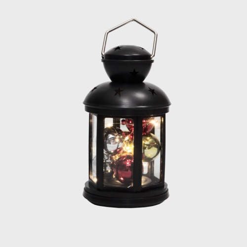 Декоративный фонарь с шариками 12х12х20,6 см, черный корпус, теплый белый цвет свечения NEON-NIGHT | код 513-061 | NEON-NIGHT Декоративный фонарь с шариками 12х12х20,6 см, черный корпус, теплый белый цвет свечения NEON-NIGHT | код 513-061 | NEON-NIGHT