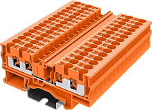 TP4-4-OG Клемма TP 2-2 проходная Push-in, сеч.4мм2, оранж., шт | код TP4-4-OG | SUPU