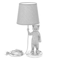 Светильник декоративный настольный МОБИ Кот с зонтом , с цоколем Е14, 40 Вт, цвет белый REXANT | код 603-1019 | REXANT