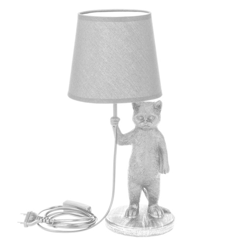 Светильник декоративный настольный МОБИ Кот с зонтом , с цоколем Е14, 40 Вт, цвет белый REXANT | код 603-1019 | REXANT