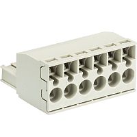 Розеточный разъем, угловой, на кабель, шаг 5 мм, 4 полюса, номинальное сечение: 2,5 мм кв., пружинная фиксация провода, 400V, 12А, без маркировки, цвет: серый, серия 8113 BFK | код 25.820.3453.0 | Wieland