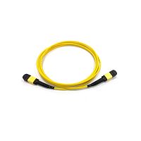 Сборка кабельная MPO-MPO, 12 волокон OS2, тип B (Key Up-Key Up), низкие потери, LSZH, 20 м, желтая | код LAN-12M-12M/OS2B-20 | LANMASTER