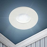 Светильник встраиваемый влагозащищенный WR3 WH MR16/GU5.3 IP44 бел. | код Б0054368 | Эра