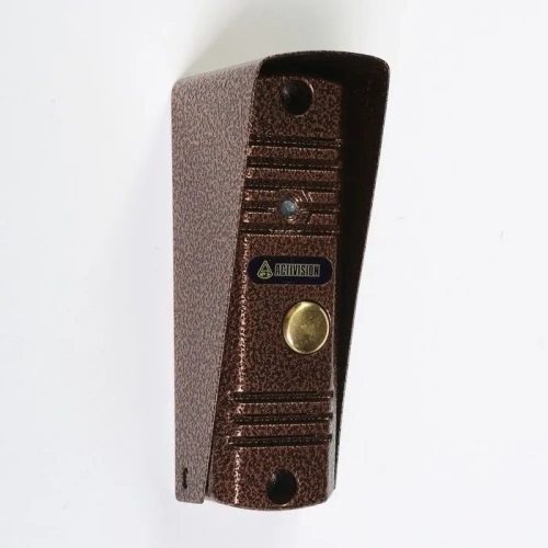 Вызывная аудиопанель 2-х проводная, антивандальнаянакладная. Питание 12В от аудиотрубки, дополнительного источника питания не требуется | код AVC-105 (медь) | Activision