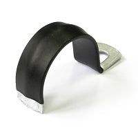 Скоба металлическая однолапковая с полимерным покрытием СМО-П d31-32 мм (50шт/300шт уп/кор) Промрукав | код PR08.6011 | ПРОМРУКАВ