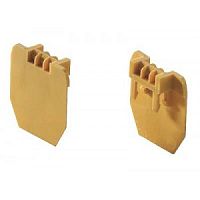 Разделительная пластина, с гнездом для маркировки, для клемм WKM 2,5..., цвет: желтый | код 07.311.2853.8 | Wieland