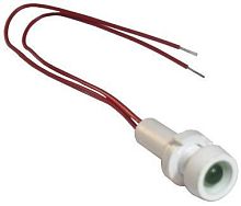 Светодиодная лампа СКЛ-15.1Б-Л-2-220, зеленая, выводы гибкие под пайку, 220В 50Гц/пост., диаметр посадочного отверстия 8мм, УХЛ2.1 | код A8021-78106586 | Каскад-Электро