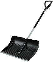 Лопата для уборки снега пластиковая, съемный алюминиевый черенок 490х400х1380 мм | код 68108 | РОС