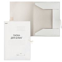 Папка для бумаг с завязками картонная STAFF, гарантированная плотность 310 г/м2, до 200 листов, 121120 | код 121120 | STAFF