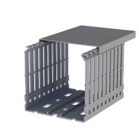 555 8080, KKD 8080, Перфорированный короб с крышкой, 80x80 (ШxВ) Серый | код 0.0.0.5.558080 | KLEMSAN