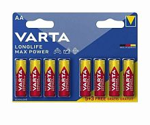Батарея Varta LongLife Max Power Alkaline LR6 BL5+3 AA (8шт) блистер | код 1988029 | VARTA